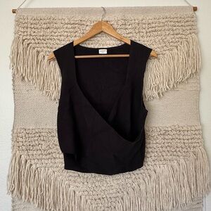 Abercrombie Knit Wrap Tank Top